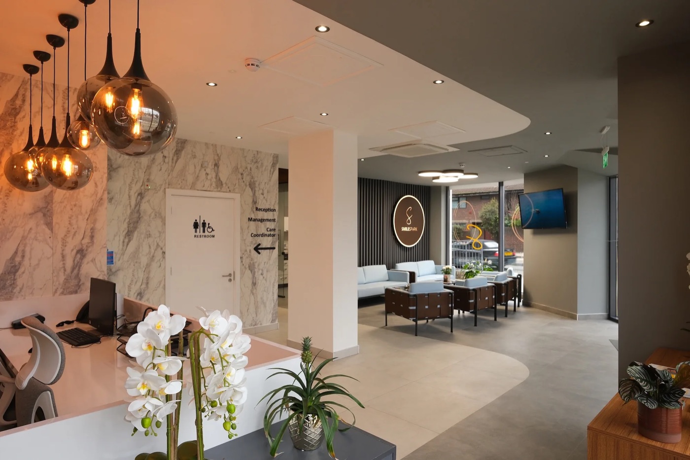 SmileSpark Dental Practice reception in Greenwich